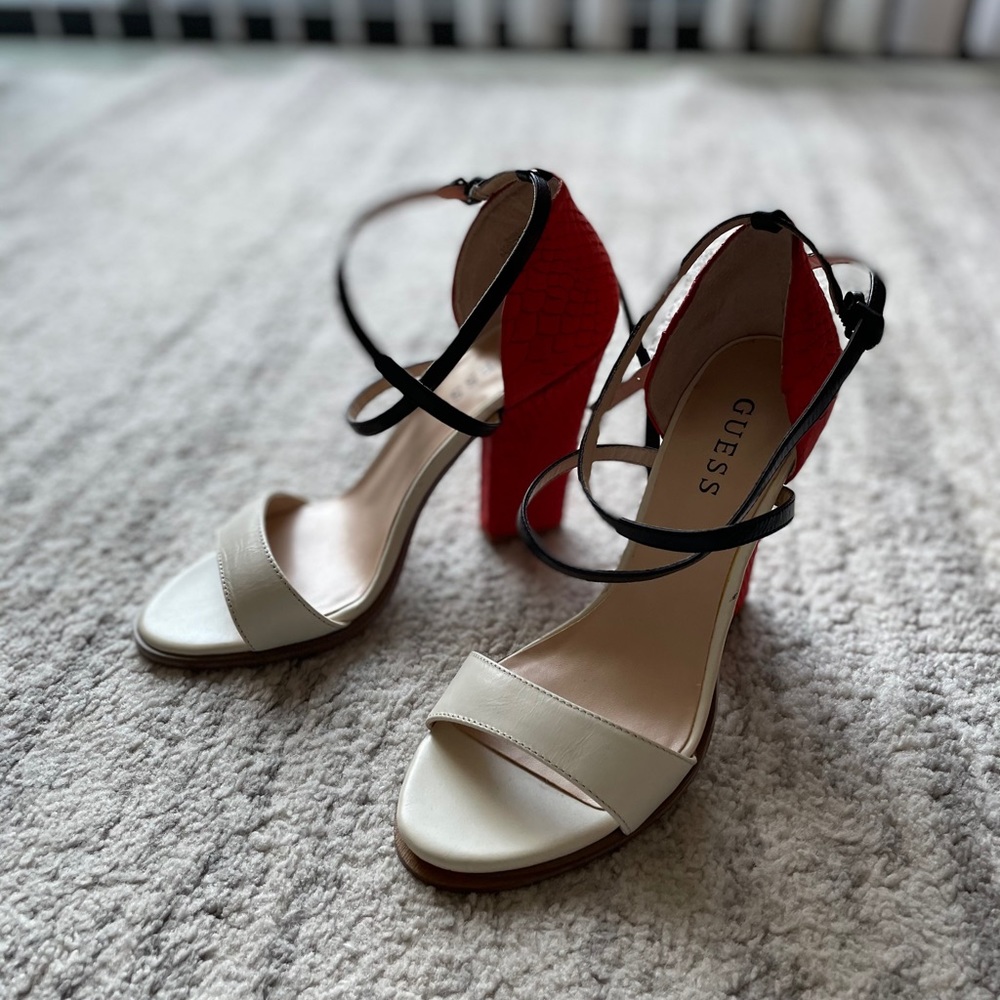 Guess Fashion Beige Heels
